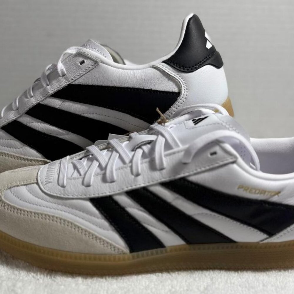 adidas Predator 24 League Freestyle Low White Black Gum Size 10 - | NWOB - Picture 5 of 10